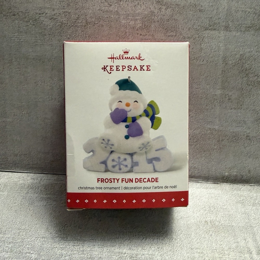 Hallmark Keepsake Frosty Fun Decade 2015 Ornament Sixth in Series Snowman BNIB